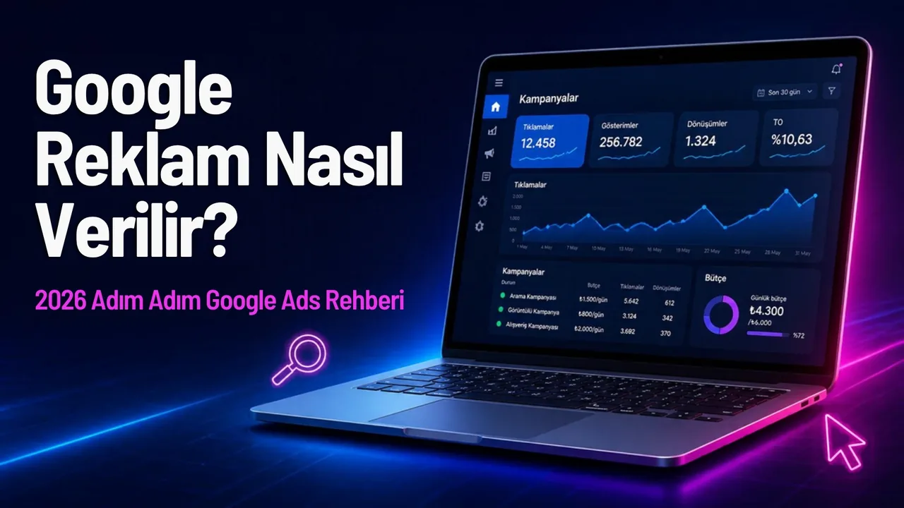 Google Reklam Nasıl Verilir? 2026 Adım Adım Google Ads Rehberi